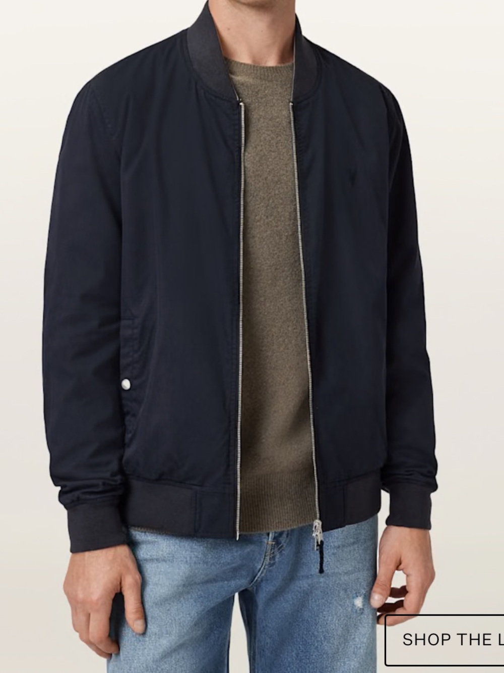All saints Bassett Reversible Ramskull Bomber Jacket -